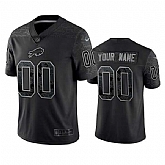 Men's Buffalo Bills Active Player Custom Black Reflective Limited Stitched Football Jersey,baseball caps,new era cap wholesale,wholesale hats